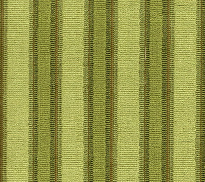 Quadrille Woven Fabric: La Coupole Stripe - Vieux Vert