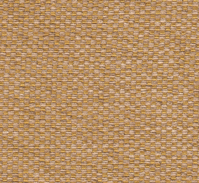 Quadrille Woven Fabric: Micro Cheque - Goldust (Light-Duty, Commercial Quality Viscose Blend)