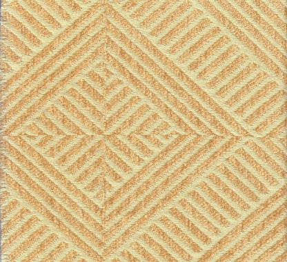 Quadrille Woven Fabric: Parquet - Biscuit (Commercial Quality, Flame Resistant)