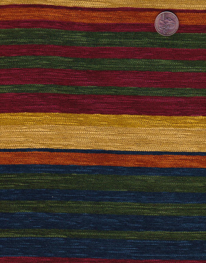 Quadrille Woven Fabric: Wigwam - Multi Horizontal Stripe
