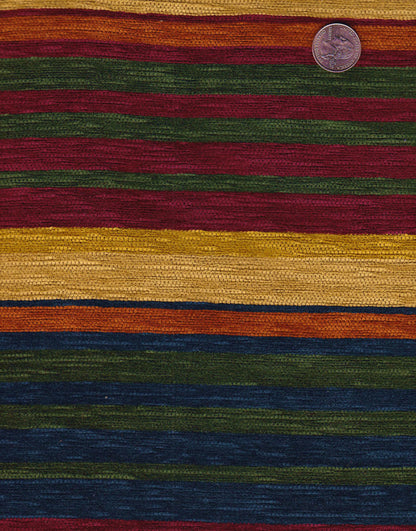 Quadrille Woven Fabric: Wigwam - Multi Horizontal Stripe