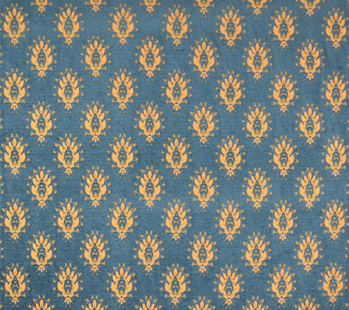 Quadrille Woven: Juliette - Blue on Gold (Imported from Spain)
