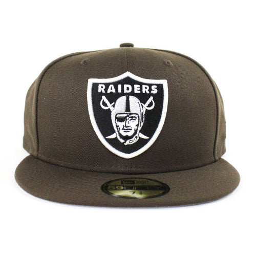 Raiders New Era 59Fifty Fitted Hat (Brown Gray Under Brim)