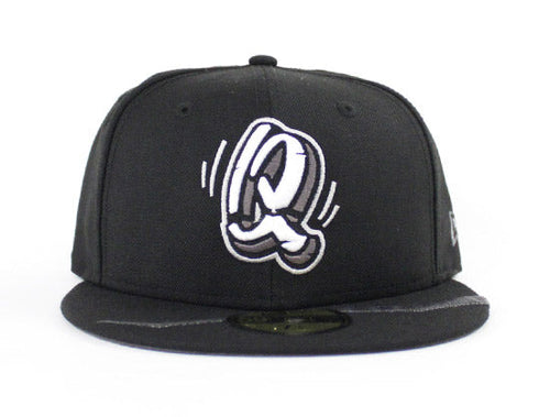 Rancho Cucamonga Quakes New Era 59Fifty Fitted Hat (Black M Black Dark Gray Under Brim)