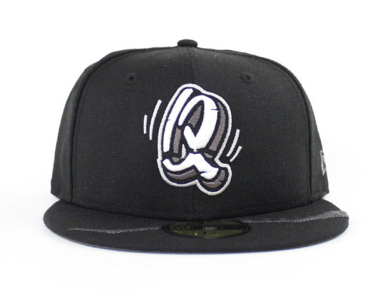 Rancho Cucamonga Quakes New Era 59Fifty Fitted Hat (Black M Black Dark Gray Under Brim)