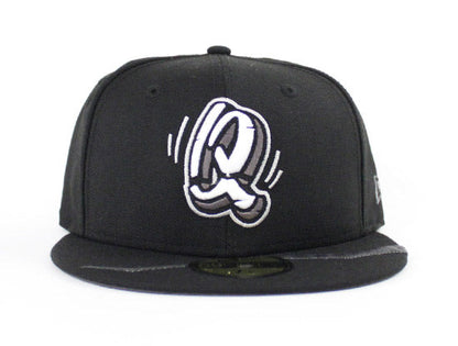 Rancho Cucamonga Quakes New Era 59Fifty Fitted Hat (Black M Black Dark Gray Under Brim)