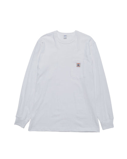 lost & found Randy's Garments Randy's Garments Long-Sleeve Pocket Tee White