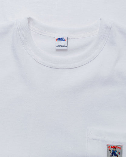 lost & found Randy's Garments Randy's Garments Long-Sleeve Pocket Tee White