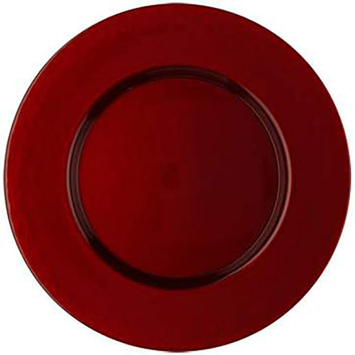 Red Glass Charger