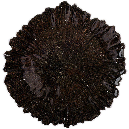Reef Chocolate Burst Glass Charger