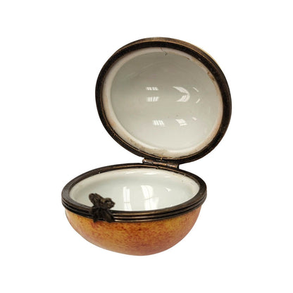 Peach Limoges Box Masterpiece Porcelain Limoges Fruit French Trinket Box