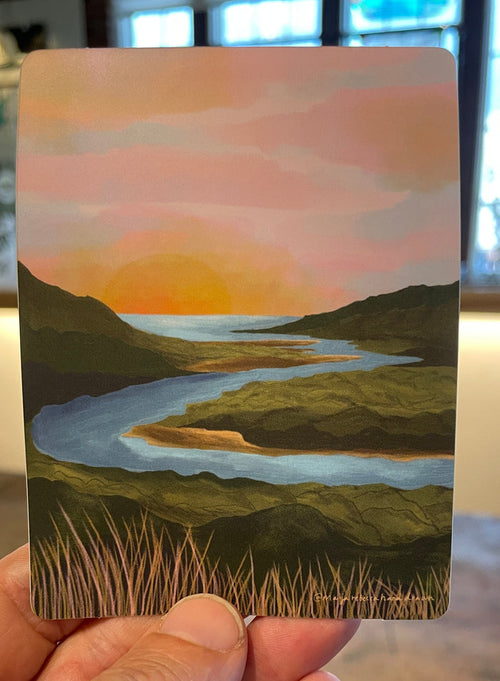 River + Ocean Sticker