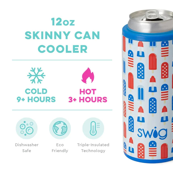 Rocket Pop Skinny Can Cooler (12 oz)