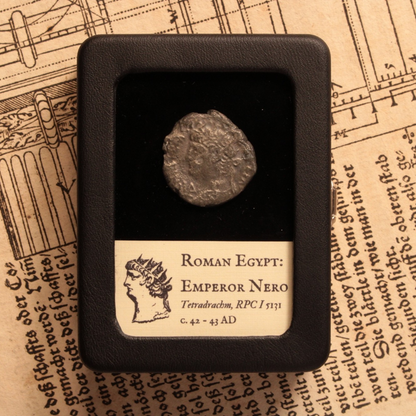 Roman Egypt, Emperor Nero Tetradrachm - 42 to 43 CE - Egypt Under Rome