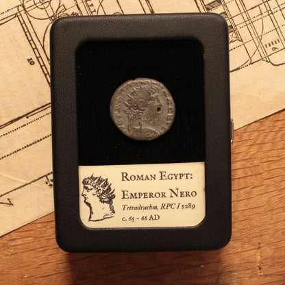 Roman Egypt, Emperor Nero Tetradrachm - c. 65 to 66 CE - Roman Provinces