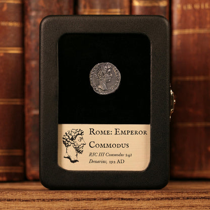 Rome, Emperor Commodus, AR Denarius, Liber (God of Wine) - 192 CE - Roman Empire