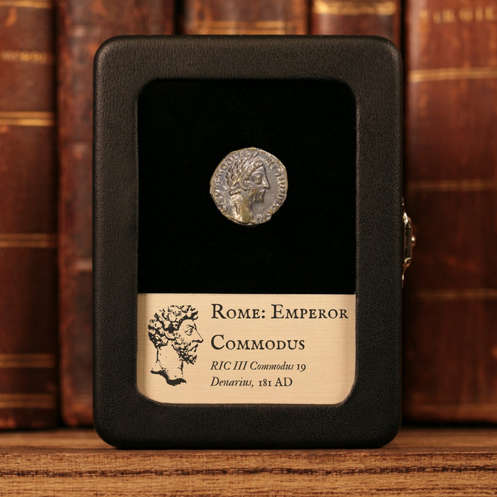 Rome, Emperor Commodus, AR Denarius, Providentia (Deity of Prediction) - 181 CE - Roman Empire