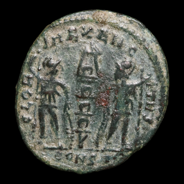 Rome, Emperor Constantine II, AE Unit, Two Soldiers Reverse - 337 to 340 CE - Roman Empire