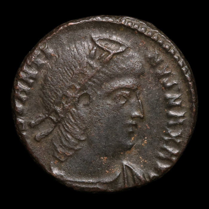 Rome, Emperor Constantine the Great, AE Unit, Two Soldiers Reverse - 336 to 337 CE - Roman Empire