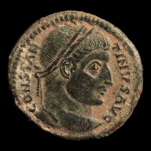 Rome, Emperor Constantine the Great, Bronze AE3, Wreath Reverse - 324 to 329 CE - Roman Empire