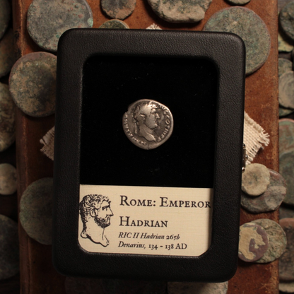 Rome, Emperor Hadrian, Denarius, Roma on Reverse - 134 to 138 CE - Roman Empire