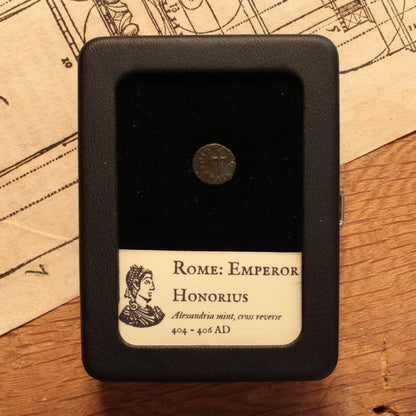 Rome, Emperor Honorius, Small Bronze, Cross Reverse - 404 to 406 CE - Roman Empire