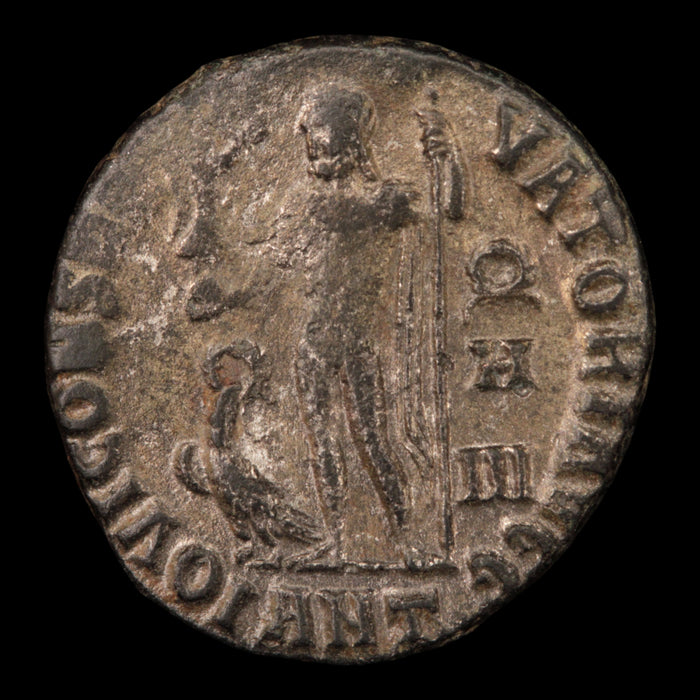 Rome, Emperor Licinius, Silvered Bronze, Jupiter Reverse - 313 to 314 CE - Roman Empire
