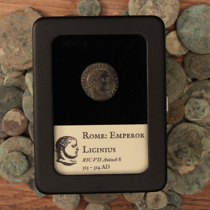 Rome, Emperor Licinius, Silvered Bronze, Jupiter Reverse - 313 to 314 CE - Roman Empire