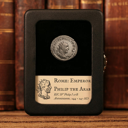 Rome, Emperor Philip the Arab, AR Antoninianus, Aequitas (Justice) - 244 to 247 CE - Roman Empire