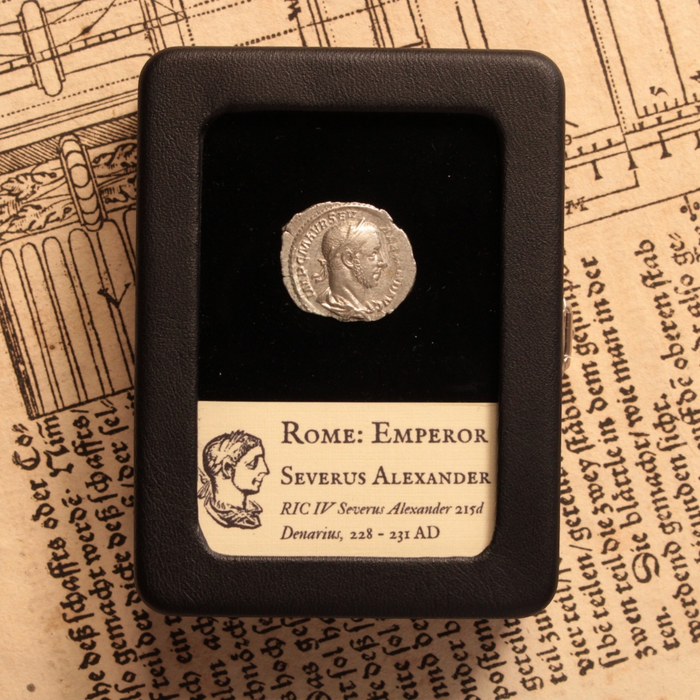 Rome, Emperor Severus Alexander, Denarius, Aequitas Reverse - 227 CE - Roman Empire