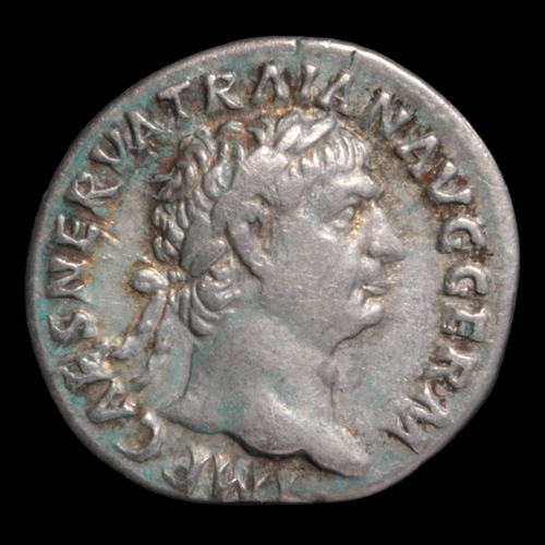 Rome, Emperor Trajan, Silver Denarius - 100 CE - Roman Empire
