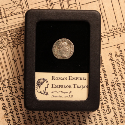 Rome, Emperor Trajan, Silver Denarius - 100 CE - Roman Empire