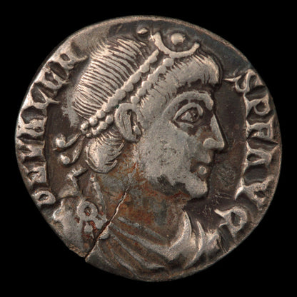 Rome, Emperor Valens, Silver Siliqua, Roma Reverse - 367 to 378 CE - Roman Empire