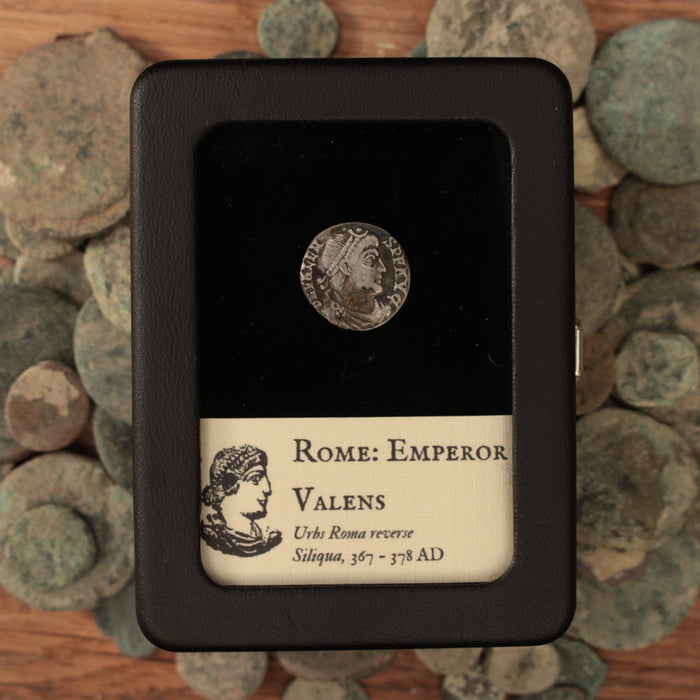 Rome, Emperor Valens, Silver Siliqua, Roma Reverse - 367 to 378 CE - Roman Empire