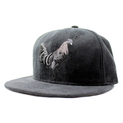 ROOSTER New Era 59Fifty Fitted Hat (Black Suede Black On Black)