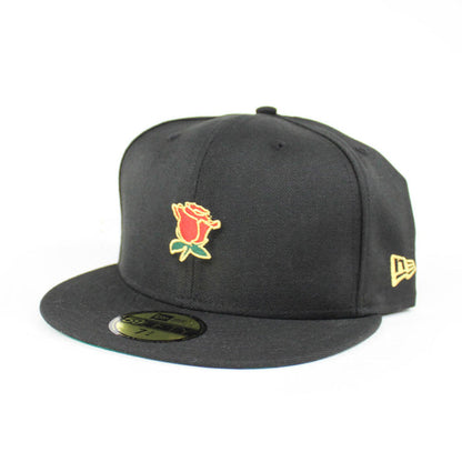 Rose New Era 59Fifty Fitted Hats (Black Green Under Brim)
