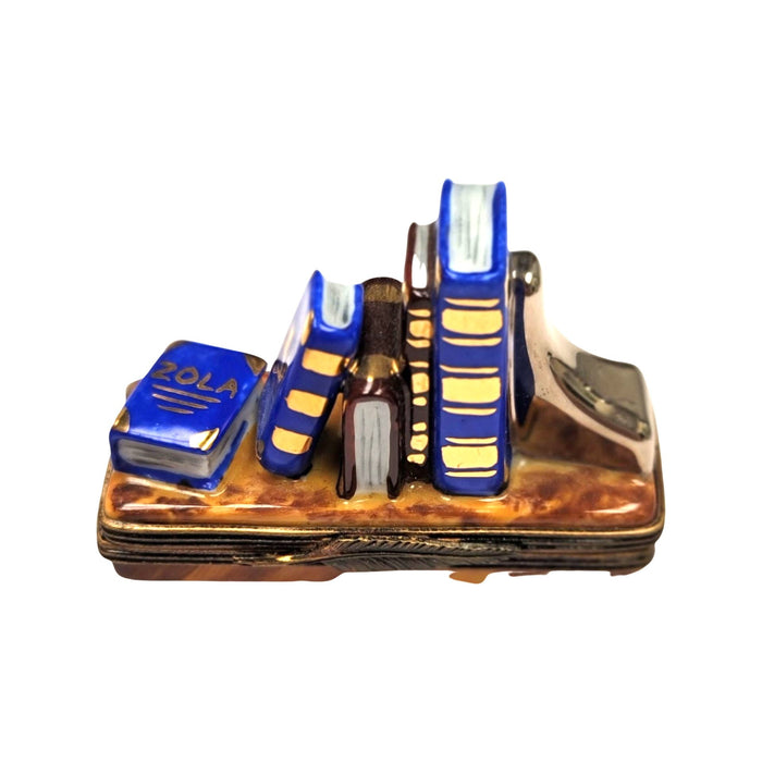 Hand Painted Books Limoges Box Porcelain Limoges books home French Trinket Box