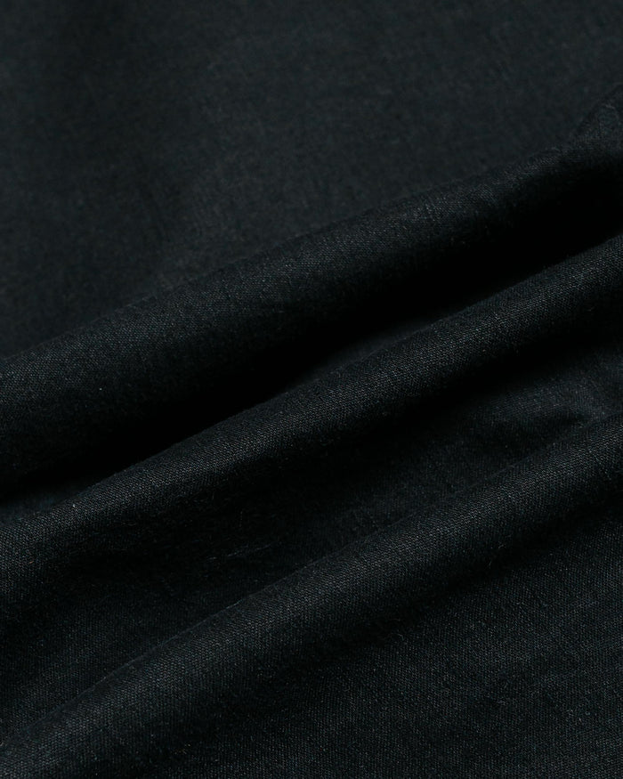 lost & found Sage de Cret Sage de Cret Cotton/Linen Back Satin Pegtop Military Pants Black
