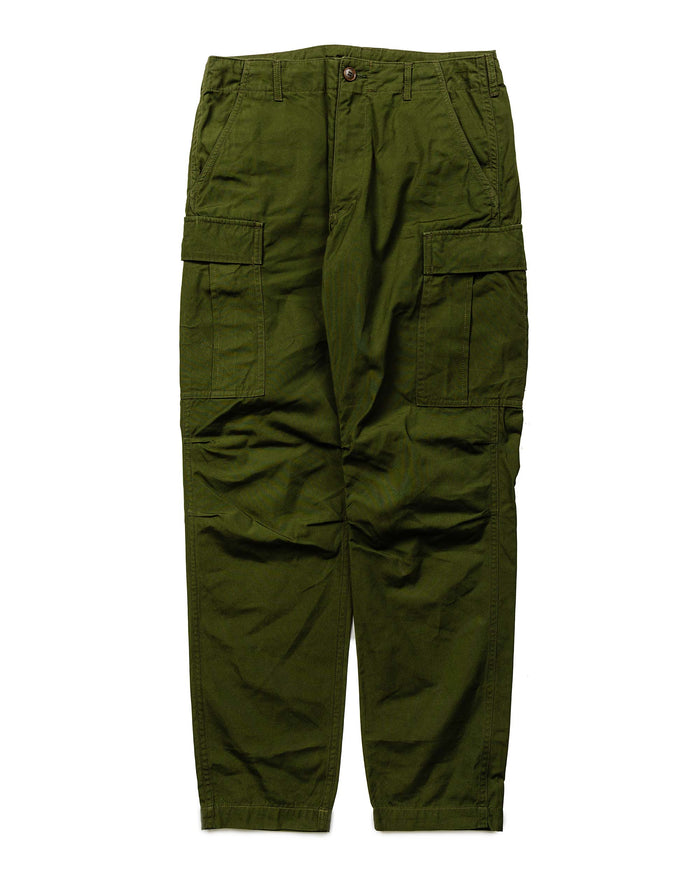 lost & found Sage de Cret Sage de Cret x Lost & Found Coated Cotton Cargo Trouser Olive