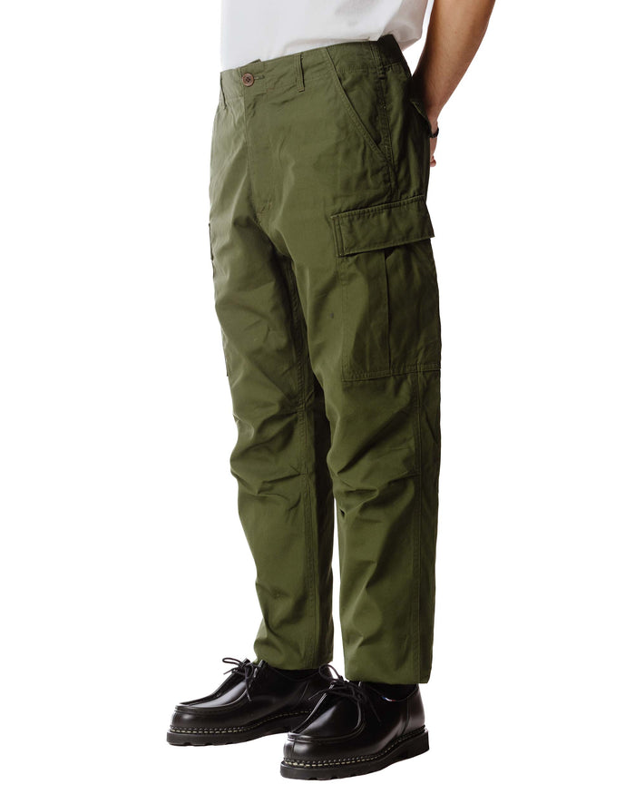 lost & found Sage de Cret Sage de Cret x Lost & Found Coated Cotton Cargo Trouser Olive