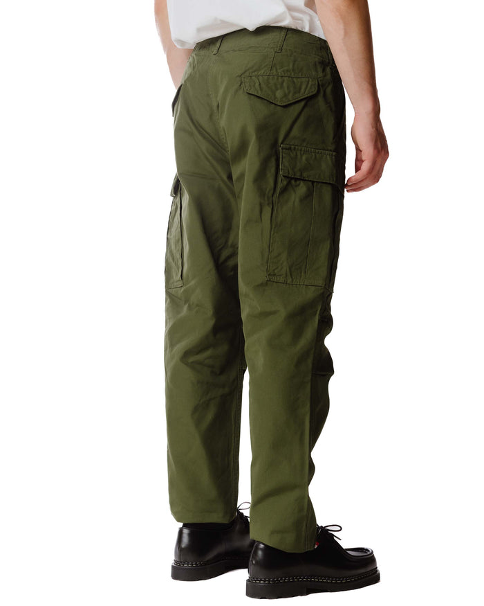 lost & found Sage de Cret Sage de Cret x Lost & Found Coated Cotton Cargo Trouser Olive