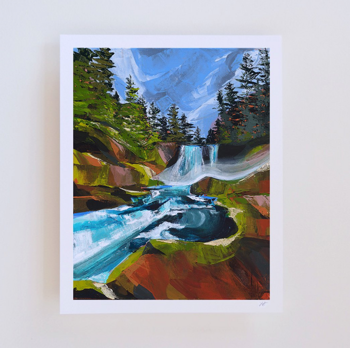 Sahalie Falls Greeting Card