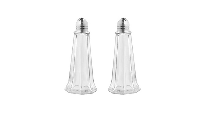 Salt & Pepper Set - Tall Glass