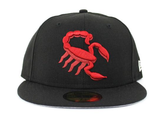 Scottsdale Scorpions 59Fifty New Era Fitted Hat (Black Red Gray Under Brim)
