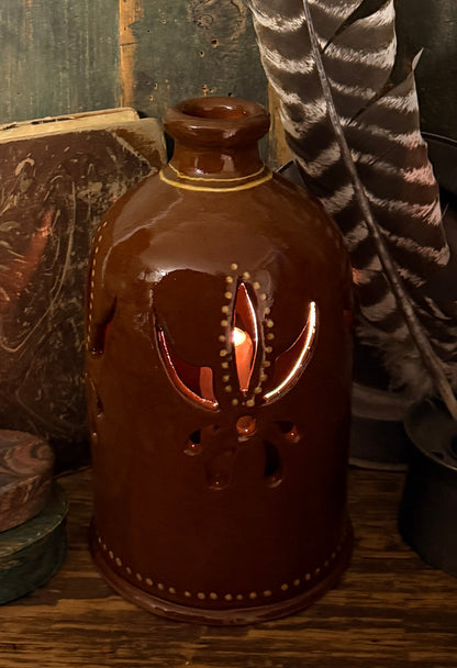 SE-218C Redware Luminary - Brown