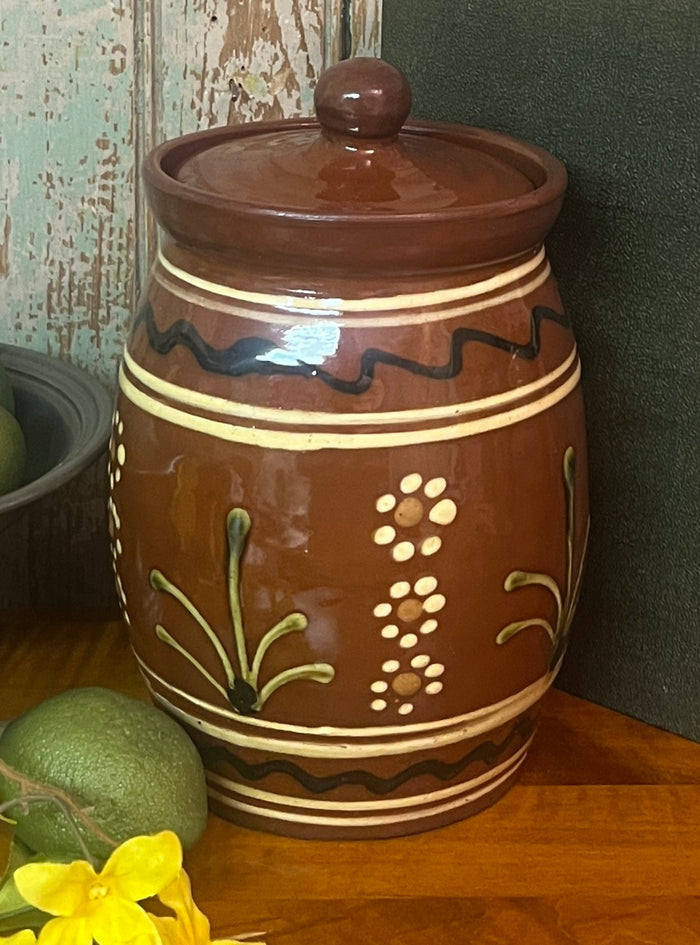 SJP-RTC-A Red Pottery Tea Canister