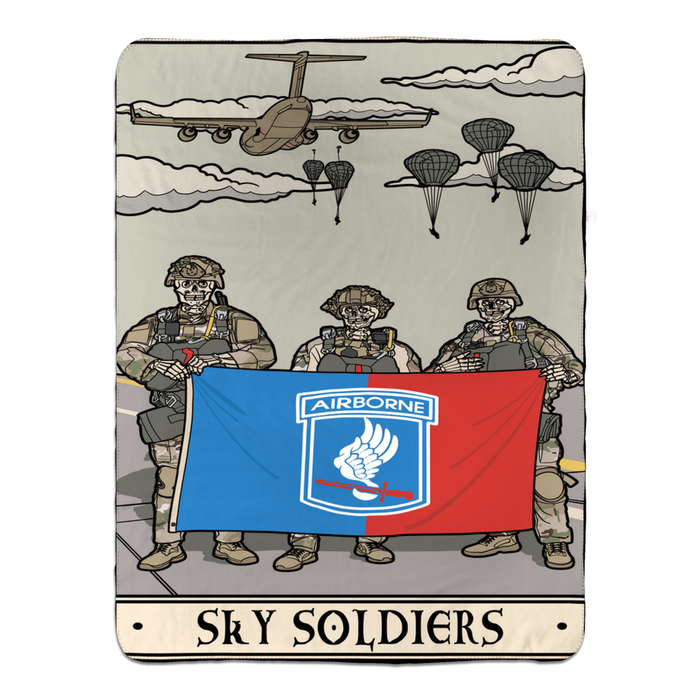 Sky Soldiers Fleece Blanket