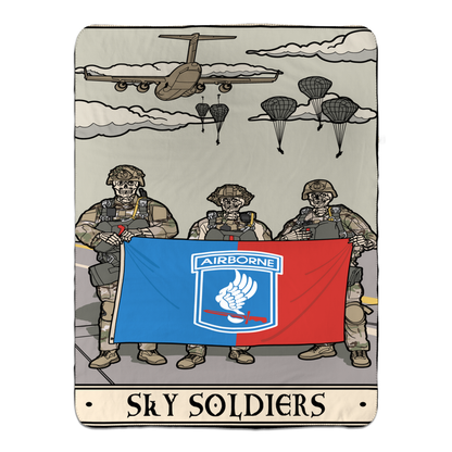 Sky Soldiers Fleece Blanket