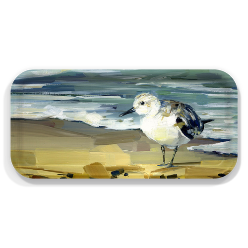 Small Bird on Beach Small Tray