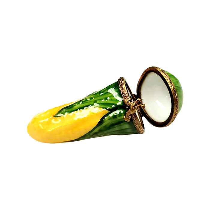 Charming Small Corn Limoges Box Porcelain Limoges fruit vegetables French Trinket Box